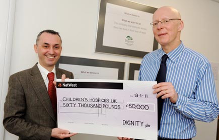 Dignity raises £60k for children's hospices