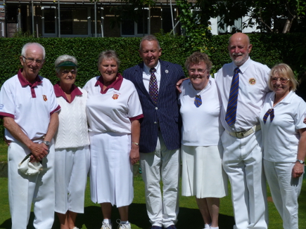 bowls anthony driver dignity orpington excelsior 175th chappell francis sons lawn competition anniversary competed bromley beckenham regional teams manager final