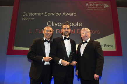 Funeral director receives award for Outstanding Customer Care