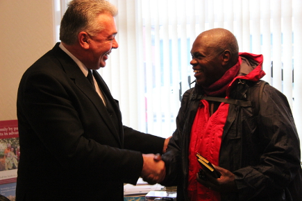 Archbishop of York visits funeral home